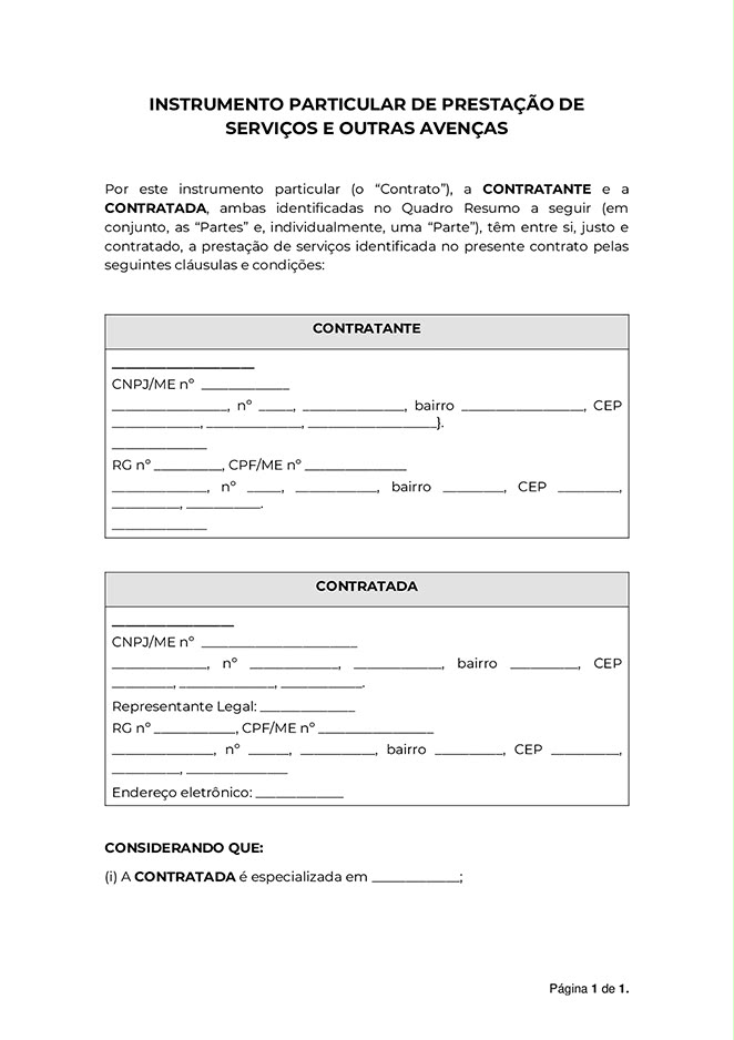 Modelo de Contrato